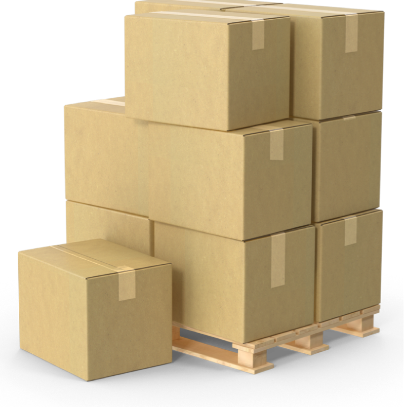 Pallet with boxes h 03 2 k 2x