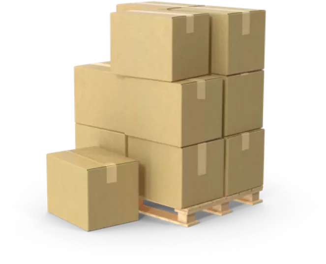 Pallet with boxes h 03 2 k 3x